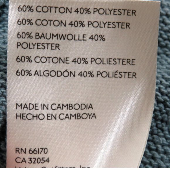 Free People Deep Teal Cotton blend Drapey Long Sleeve Wrap Front Sweater Size M - Picture 10 of 10